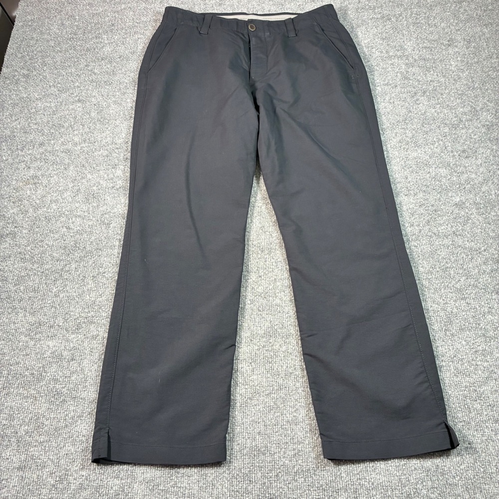 Under Armour Golf Pants Mens 34x30 Black Loose Fit Performance Chino Stretch